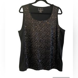 Chico’s Sequined tank sz 3
